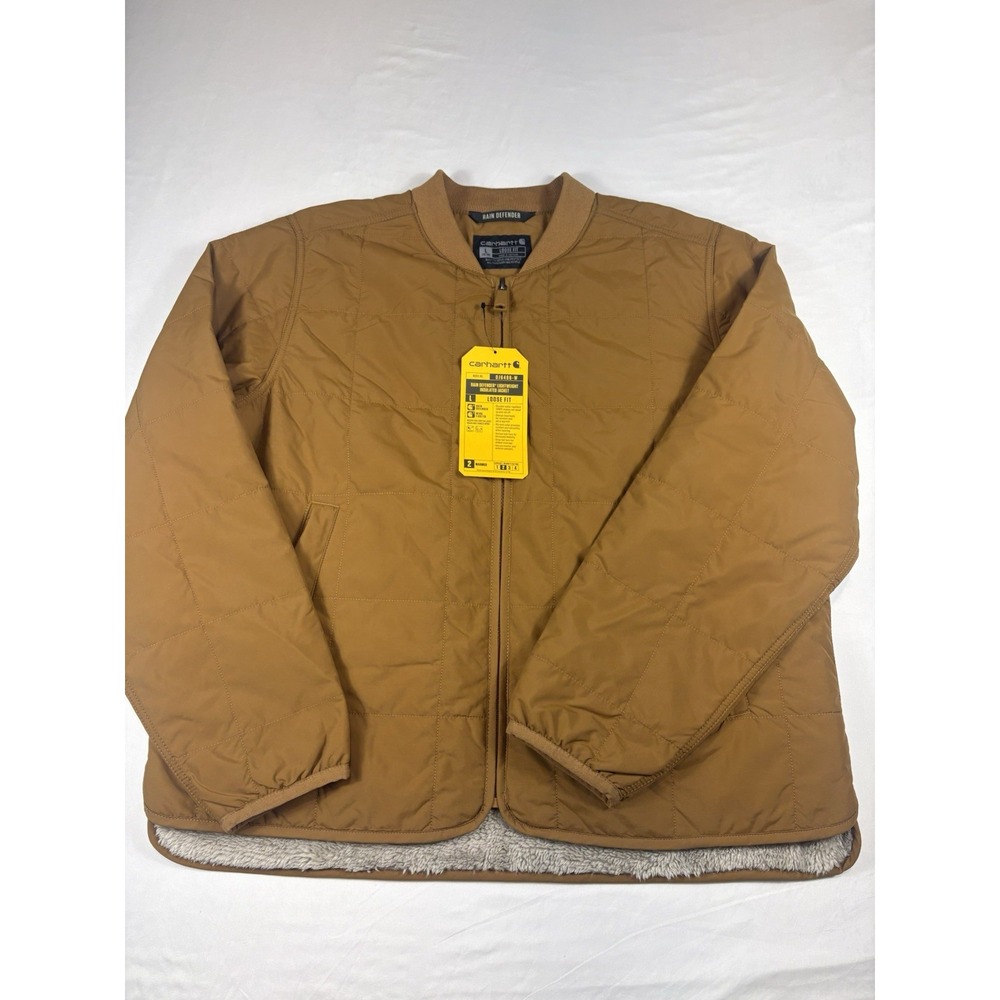 NWT Carhartt Rain Defender® Loose Fit Lightweight Insulated Jacket Women's L.